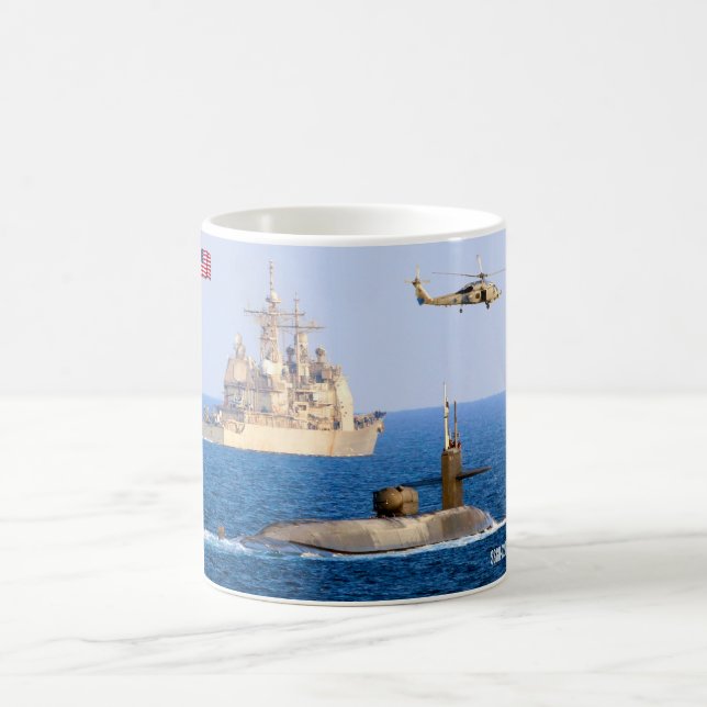 US CRUISE MISSILE SUBMARINE – SSGN-729 Mug (Center)