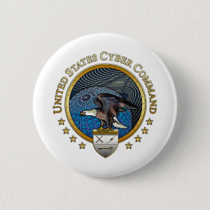 US Cyber Command 6 Cm Round Badge