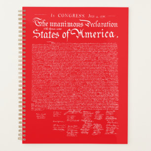 US Declaration of Independence Planner