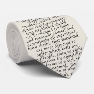 US Declaration of Independence Tie