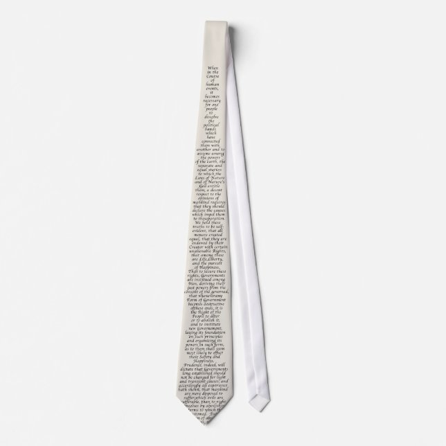 US Declaration of Independence Tie (Front)
