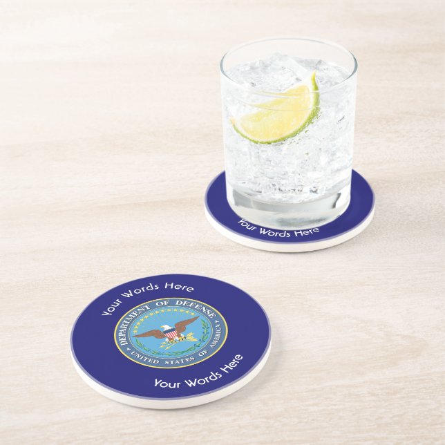 US Department of Defence Shield Coaster (Side)