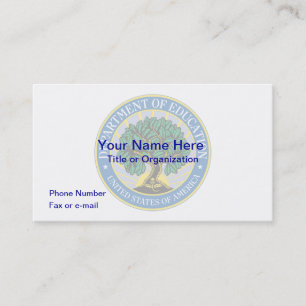 US Department of Education Business Card