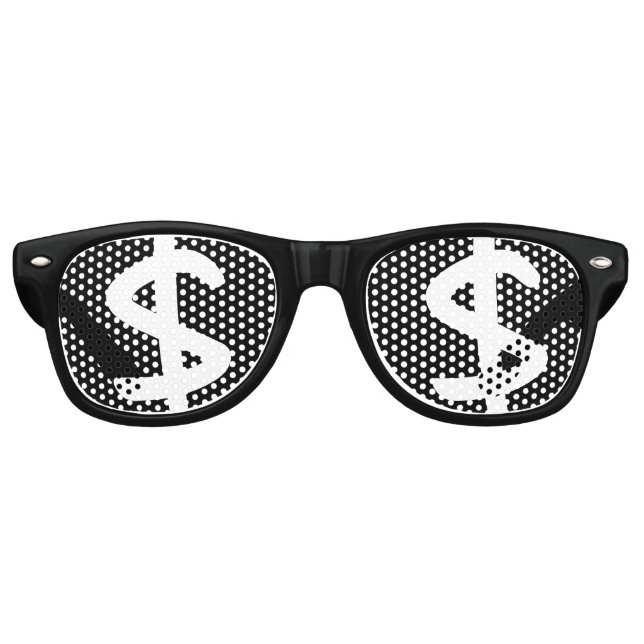 $ $ US dollar retro Shades /Fun Party Sunglasses (Front)