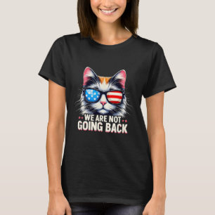 Us Election Day 2024 America Flag Cat We Are Not G T-Shirt