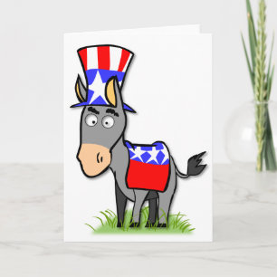 US Election Democrat Greeting Card