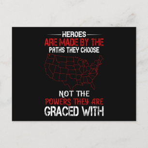 US Election Heroes Are Made By The Paths Postcard