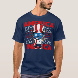 US Fan Kawaii Cute American Supporter T-Shirt
