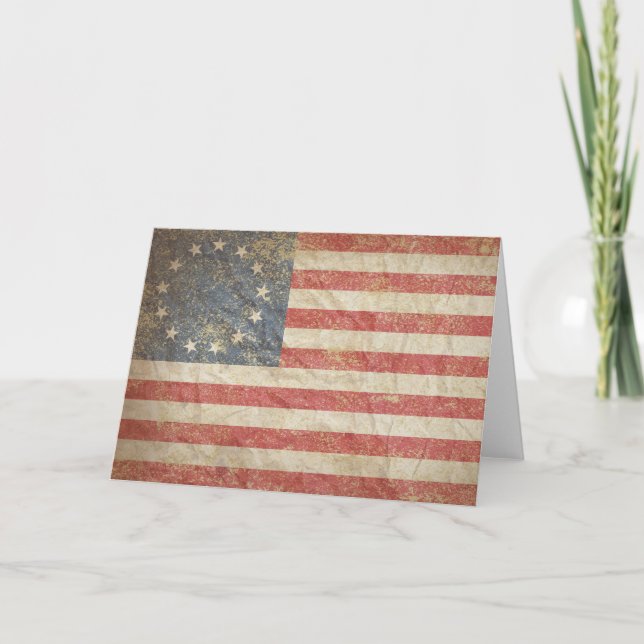 US Flag 1776 Card (Front)