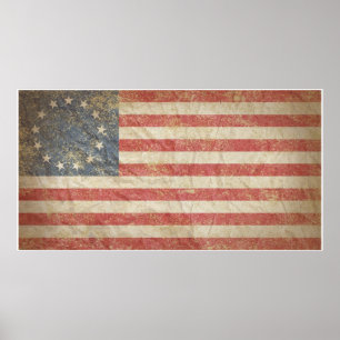 US Flag 1776 Poster