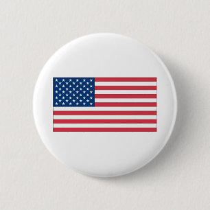 US Flag 6 Cm Round Badge