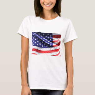US Flag BAckground T-Shirt