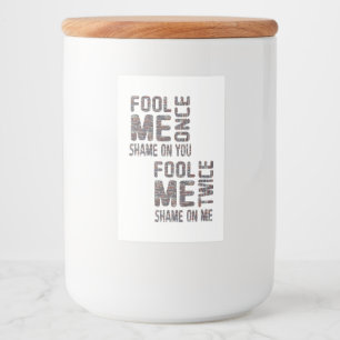 US Flag Black and White Vintage Retro Food Label