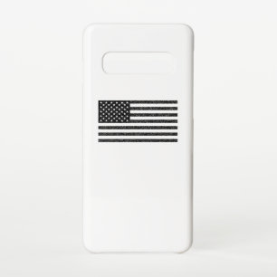 US Flag Black and White Vintage Retro Samsung Galaxy Case
