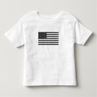 US Flag Black and White Vintage Retro