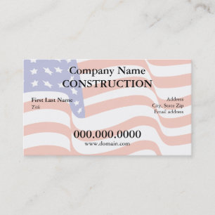 US Flag Business Card