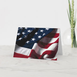 US flag Card