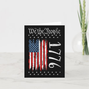Us Flag Constitution Of The Usa Patriotic 4th Of J Card
