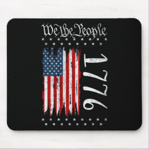 Us Flag Constitution Of The Usa Patriotic 4th Of J Mouse Mat