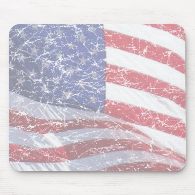 US Flag - distressed Mouse Mat (Front)