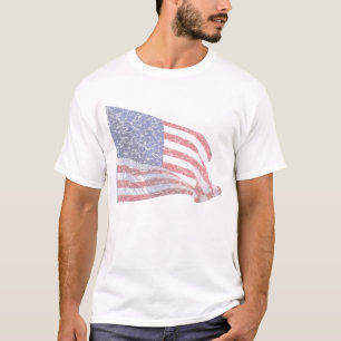 US Flag - distressed T-Shirt