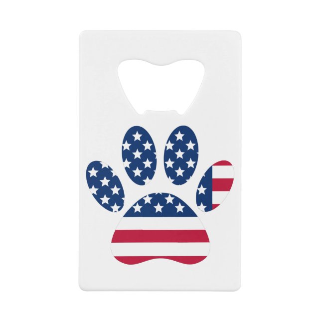 US Flag Dog Paw Print (Front)
