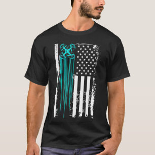 Us Flag Drone   T-Shirt