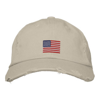 US Flag Embroidered Hat
