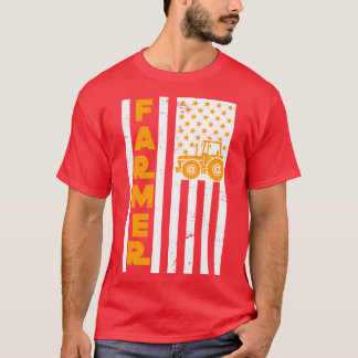 US Flag Farmer T-Shirt