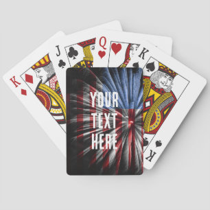 US FLAG FIREWORKS PLAYING CARDS