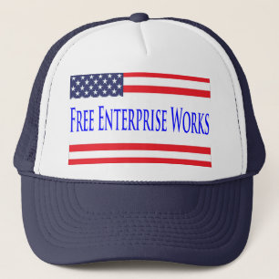 US Flag Free Enterprise Works Hat