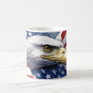 US Flag Freedom Eagle Motivational Inspirational Coffee Mug