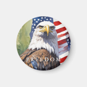 US Flag Freedom Eagle Motivational Inspirational Magnet