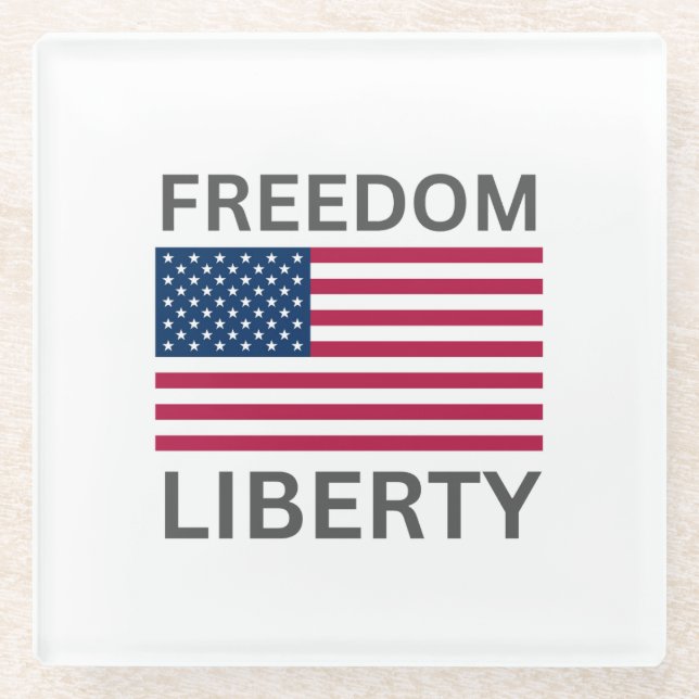 US Flag Freedom Liberty™ Coaster (Front)