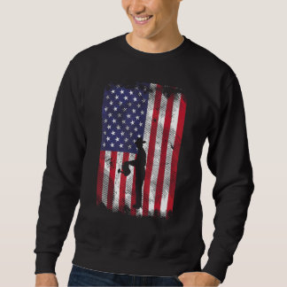 Us Flag Gardening Vintage Patriotic Gardener Men W Sweatshirt