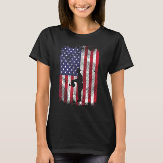 Us Flag Gardening Vintage Patriotic Gardener Men W T-Shirt