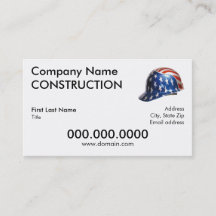 US Flag Helmet Business Card