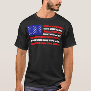 US Flag ho scale trains model railroad lover  T-Shirt