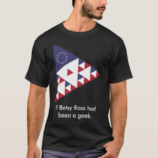 US Flag in Triangles, Coloured T-Shirt