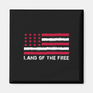 Us Flag Land Of The Free America 4th Of July Men W Magnet