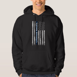 Us Flag Law Enforcement Police Officer Police Hoodie