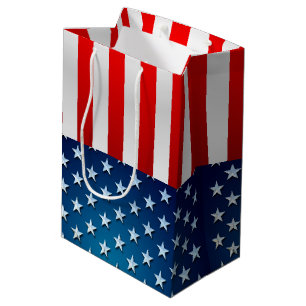 US Flag Medium Gift Bag
