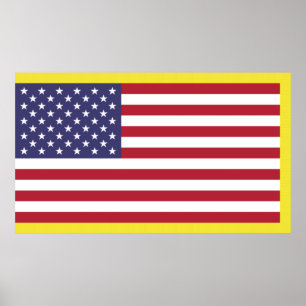 US Flag (Military) Poster
