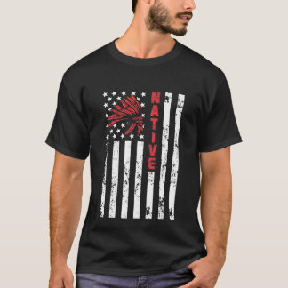 US Flag Native American Day Shirt Awesome Tee T Sh