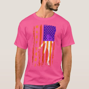 Us Flag Patriotic Thailand Martial Art Muay Thai T-Shirt