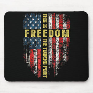 Us Flag Patriotic - This Is The Turning Point Fait Mouse Mat