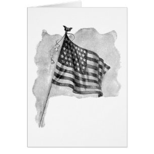US Flag Patriotic Vintage Art