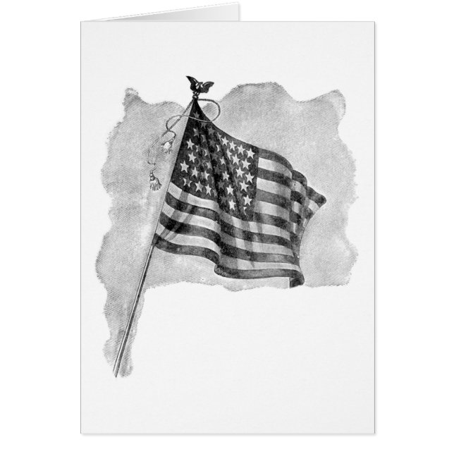 US Flag Patriotic Vintage Art (Front)