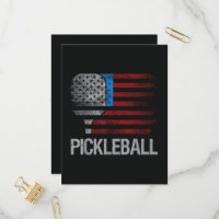 US Flag Pickleball Player Paddleball Lover