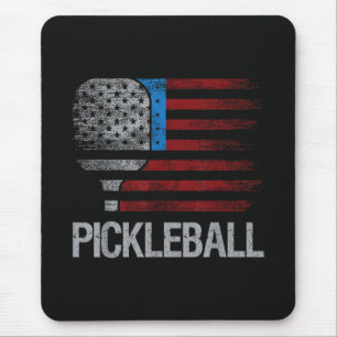 US Flag Pickleball Player Paddleball Lover Mouse Mat